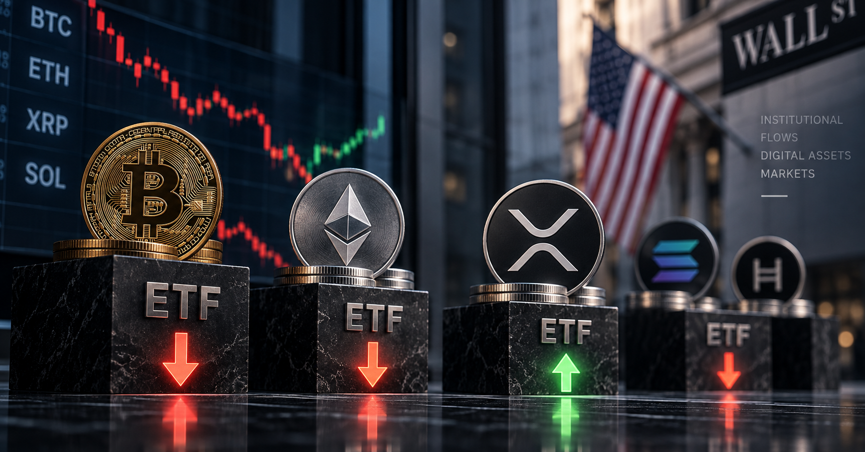 ETF Bitcoin tornano in deflusso mentre XRP continua ad attirare capitali