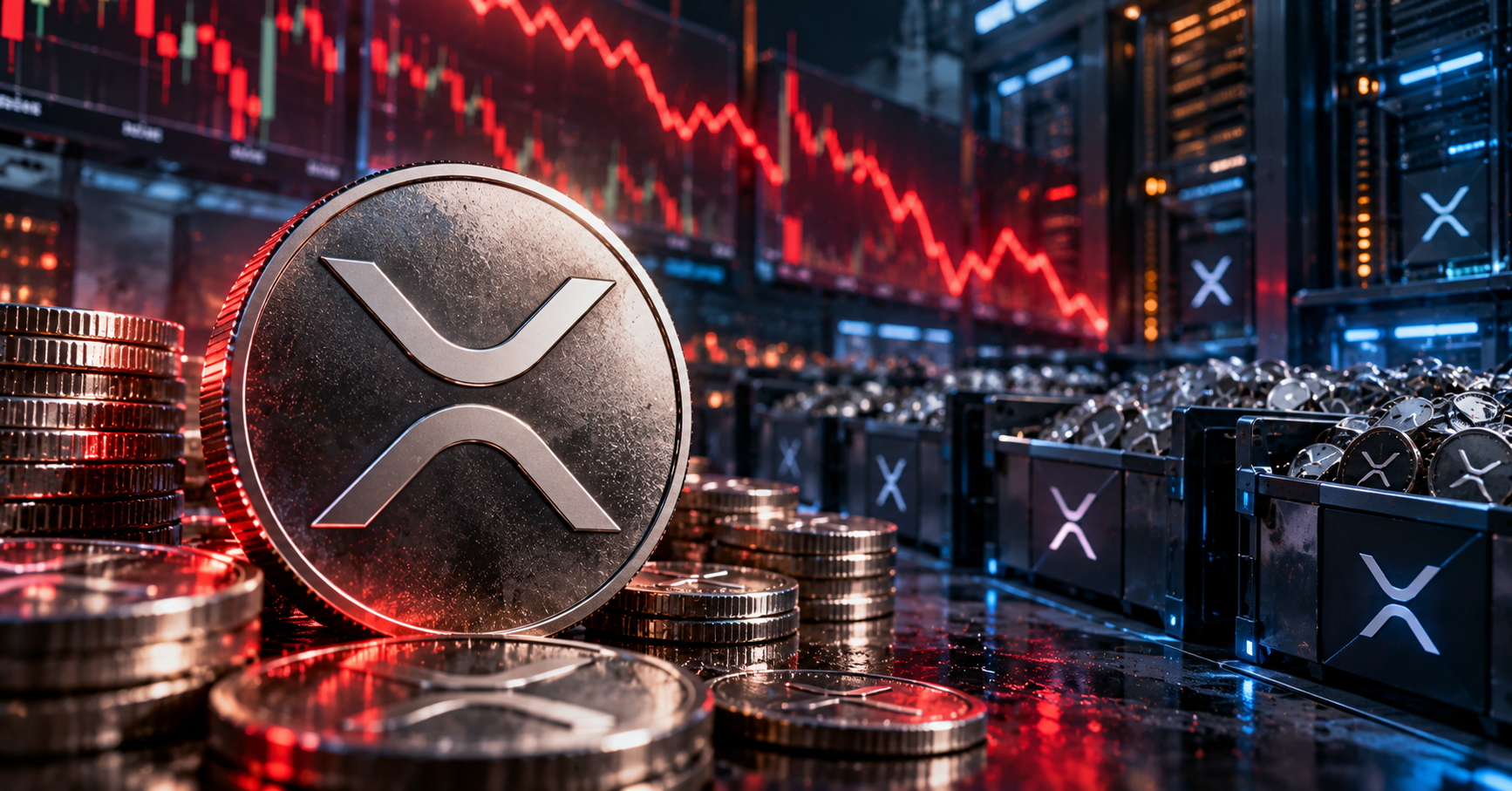 XRP sotto pressione: crescono i depositi sugli exchange e aumenta il rischio di vendite